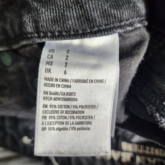 American Eagle Black Jean Skirt - Picture 6 of 6